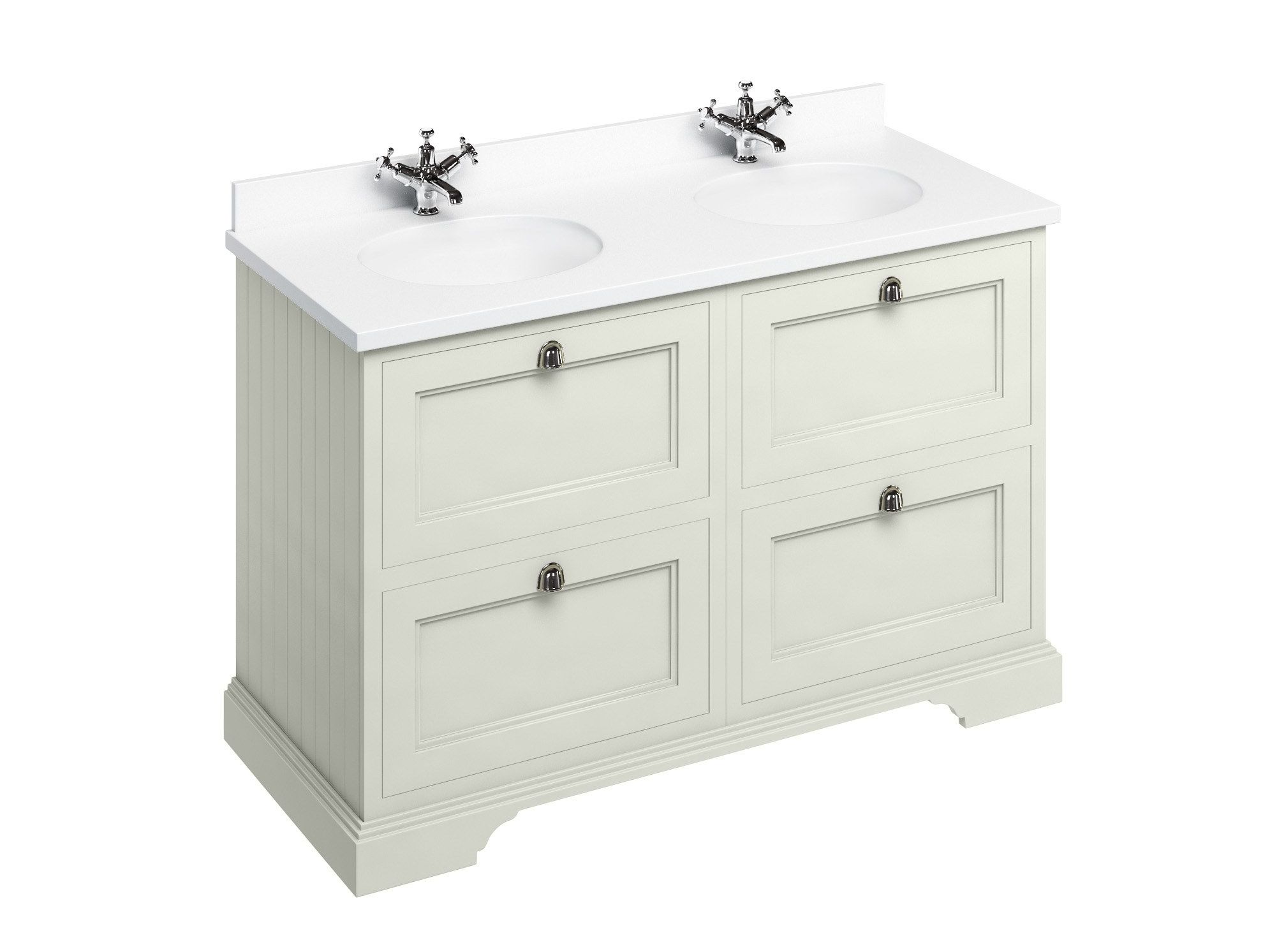 МДФ двойной напольный умывальник с ящиками Burlington MINERVA ARCH-00113131 - Вид №10