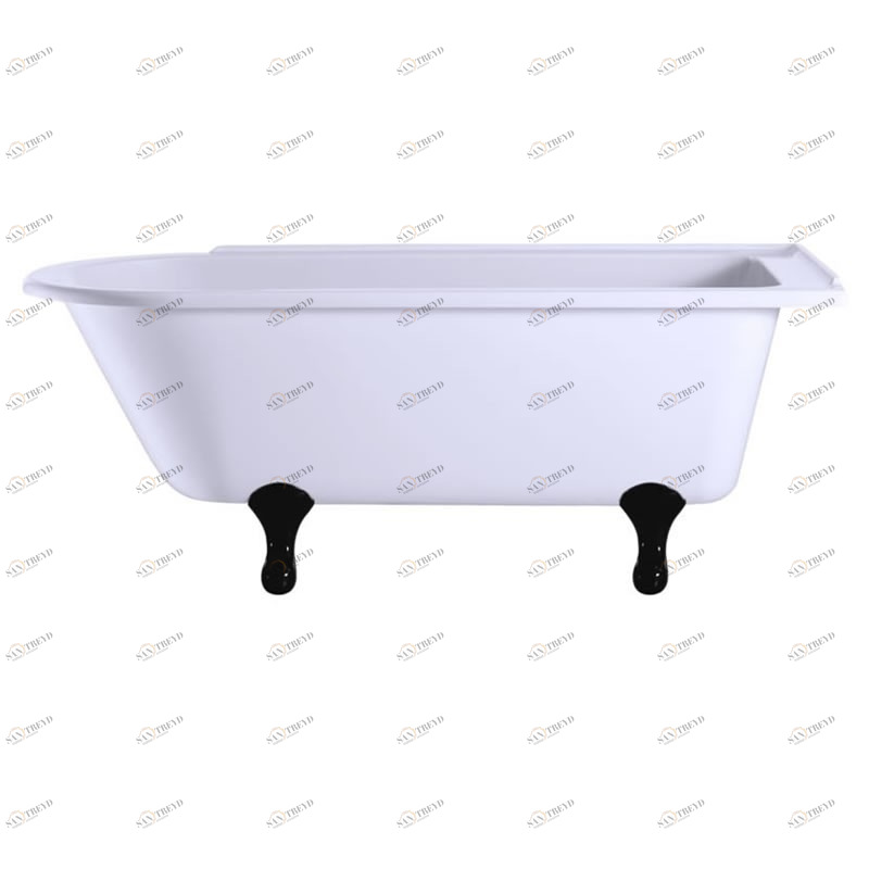 Ванна акриловая Hampton правосторонняя с ножками E10 BLA Hampton Burlington E14, E10 BLA