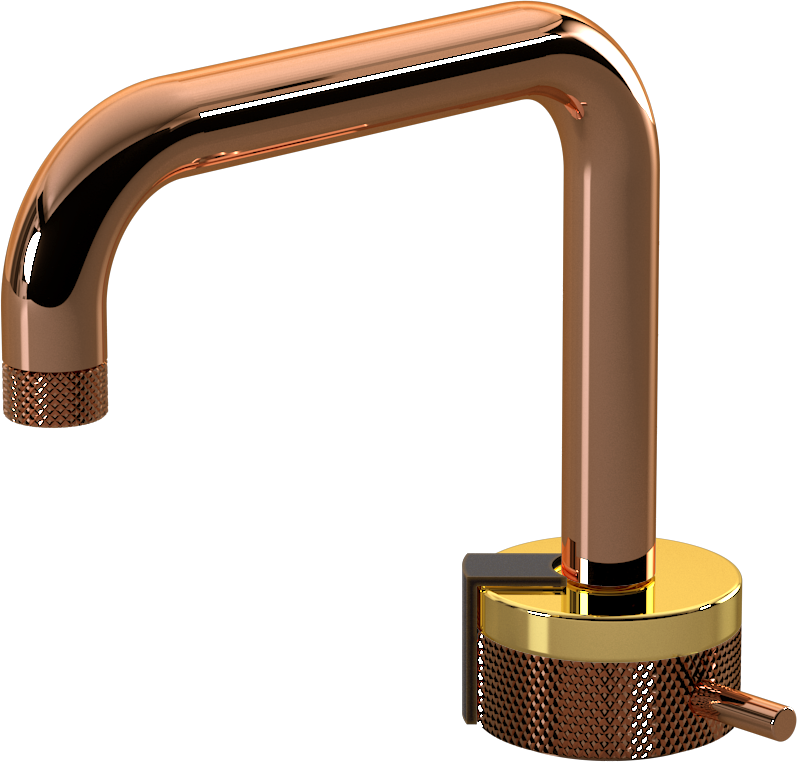 E-11500-R1AU-L2OB-RG Однорычажный прогрессивный смеситель для раковины - излив 15,3см GRAFF MOD+