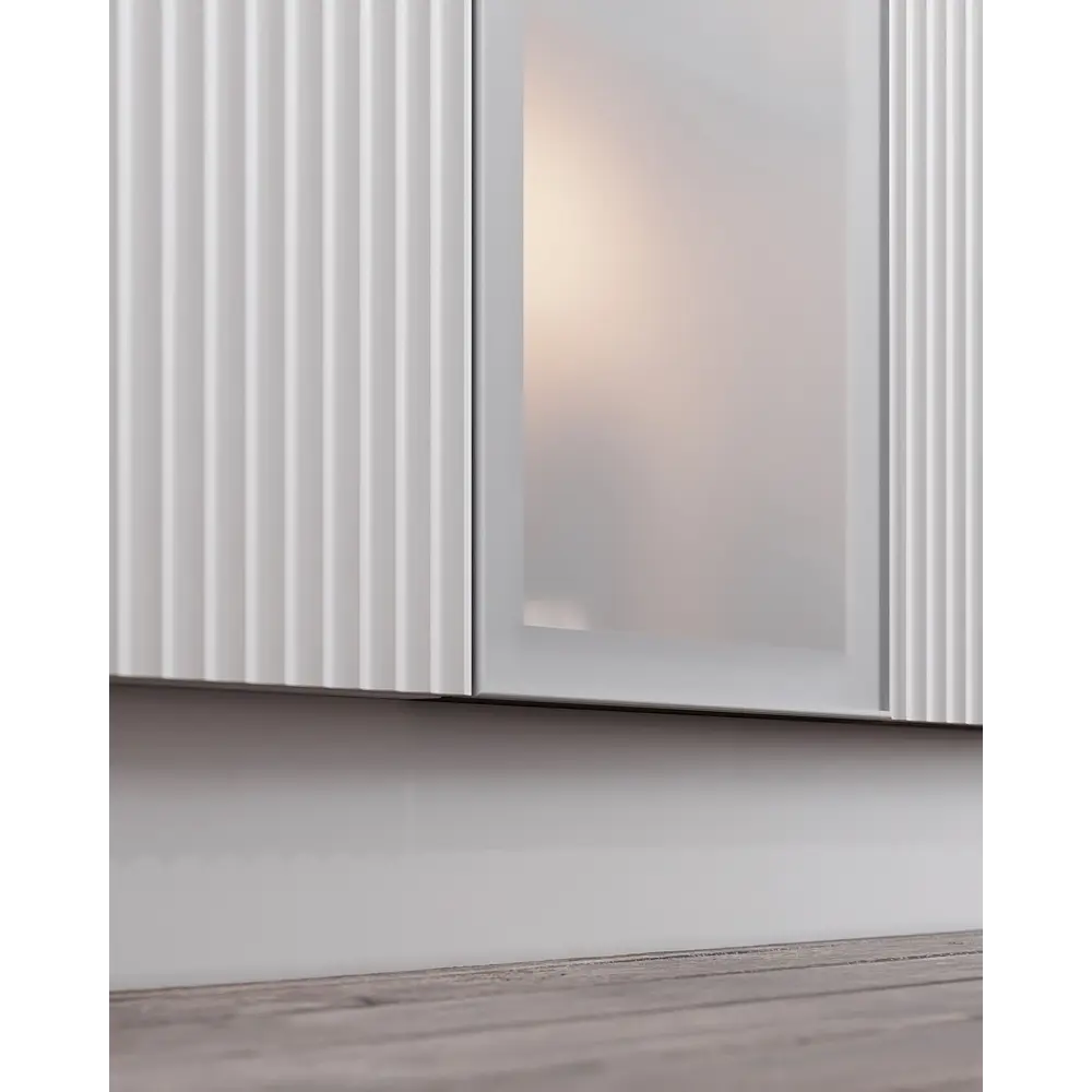 Фасад-витрина Konsensa Вельск 30x102 см белый матовый для кухонного шкафа 89405457 STLM-1583829 - Вид №5