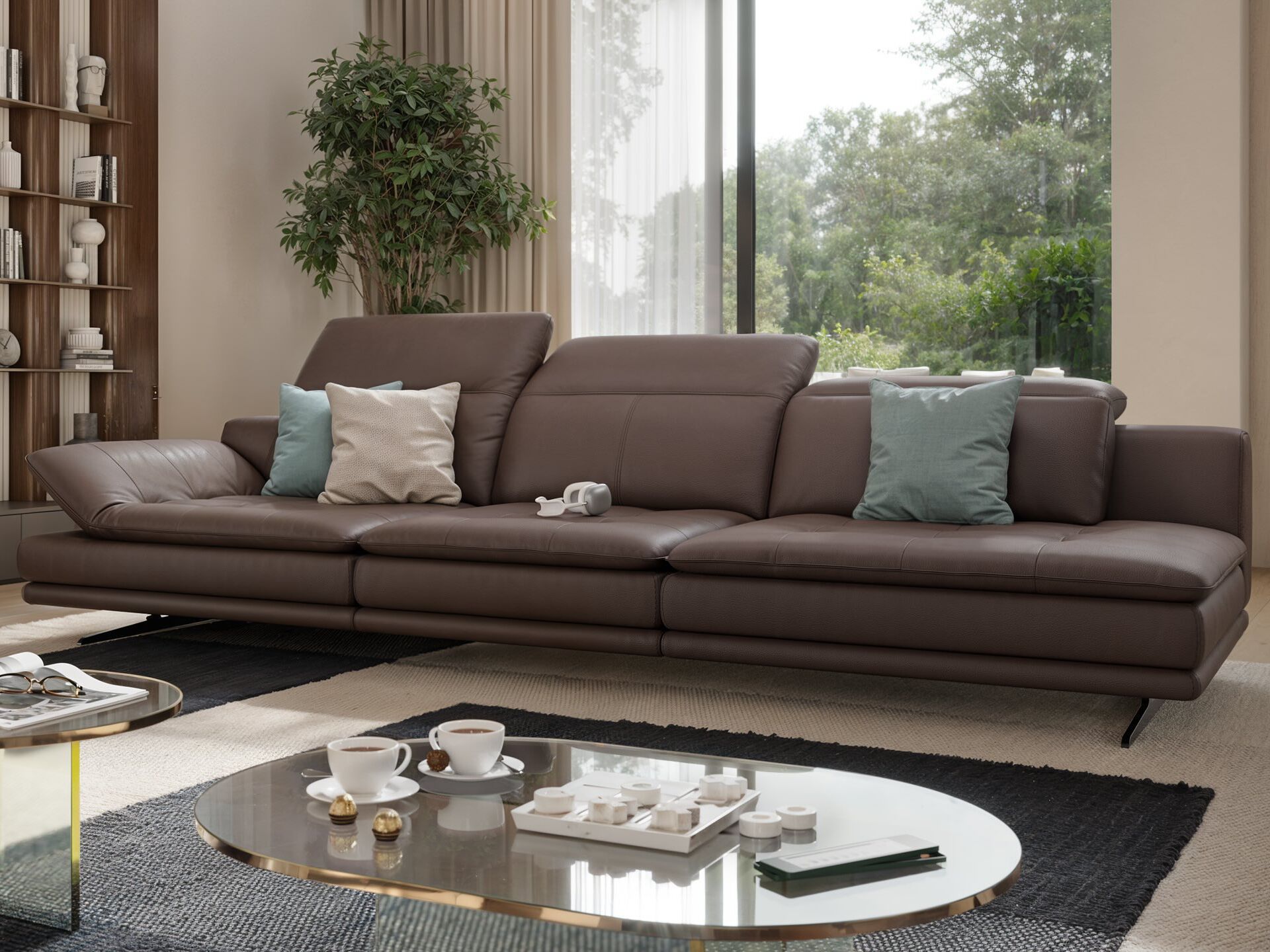 3-местный кожаный диван Sofanella Ницца ARCH-00121270 - Вид №3