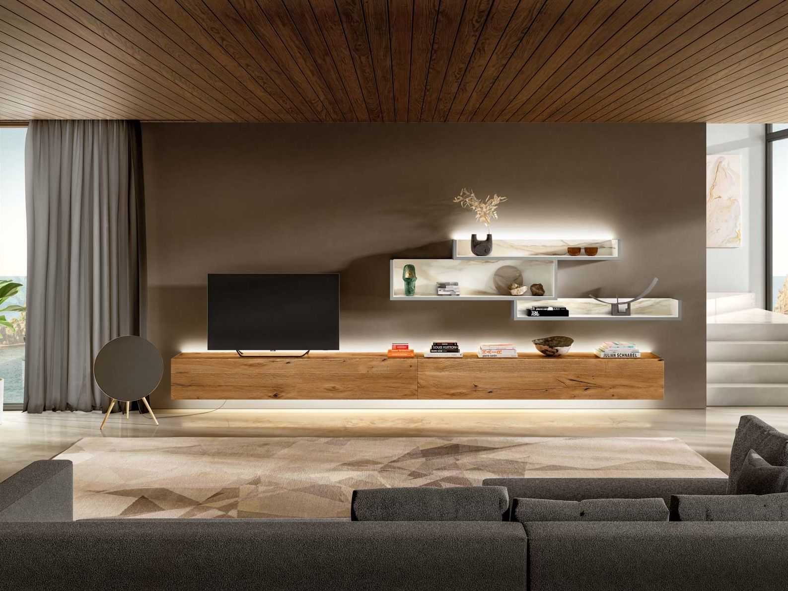 Секционная оборудованная стена Lago LagoLinea ARCH-00069551 - Вид №1