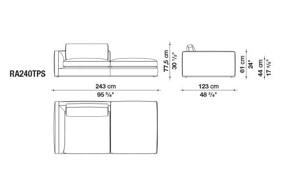 Угловой диван из ткани B&B Italia Ричард ARCH-00040927 - Вид №76