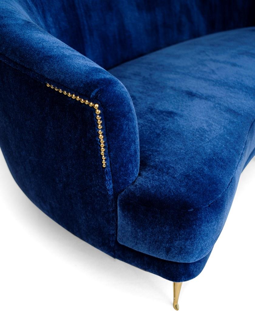 Mytto 3-х местный бархатный диван Larforma sun-id-1443122 - Вид №10