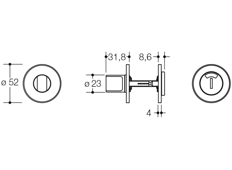 306.23PBVINR туалетная розетка HEWI System 111 | Polyamid  - Вид №1