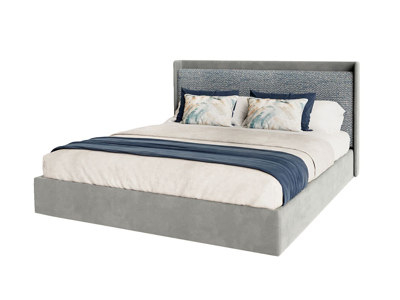 Двуспальная кровать с мягкой тканью ANA ROQUE INTERIORS ARCH-00063890 - Вид №1