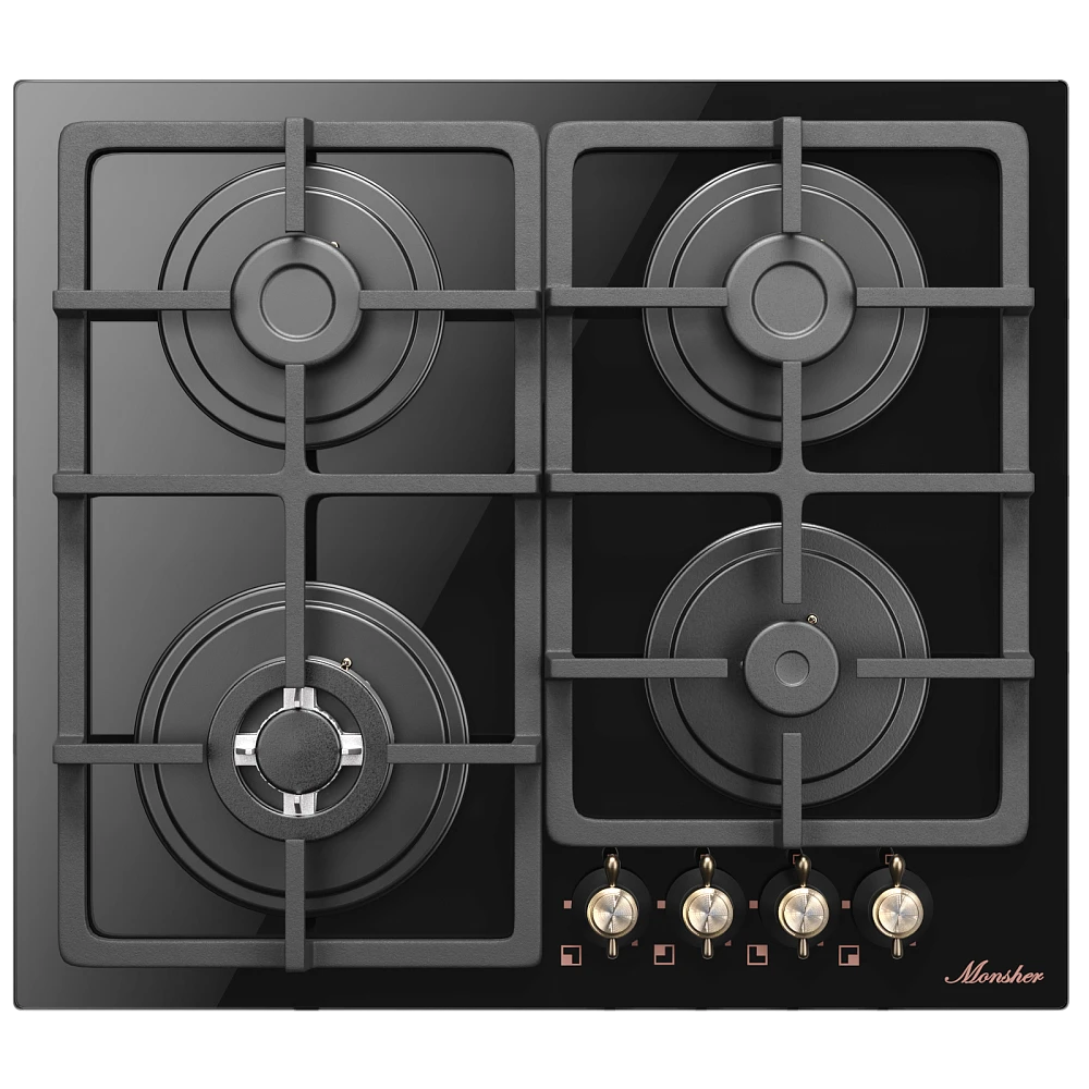 9121435 Газовая варочная поверхность Monsher MGG 67 RN Bronze STDN-0056730
