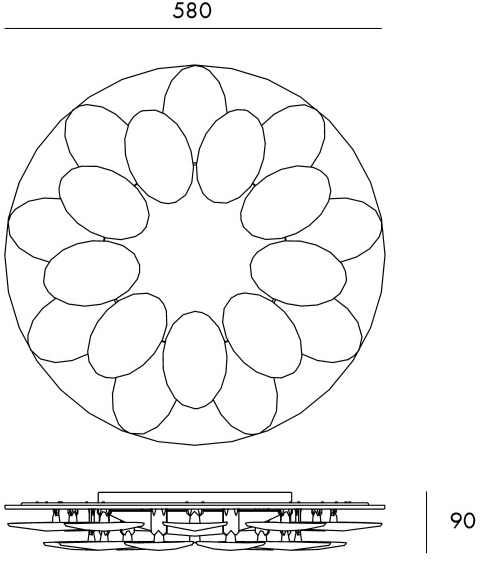 Milan Iluminacion Потолочный светильник прямого света Obolo 6506 - Вид №1