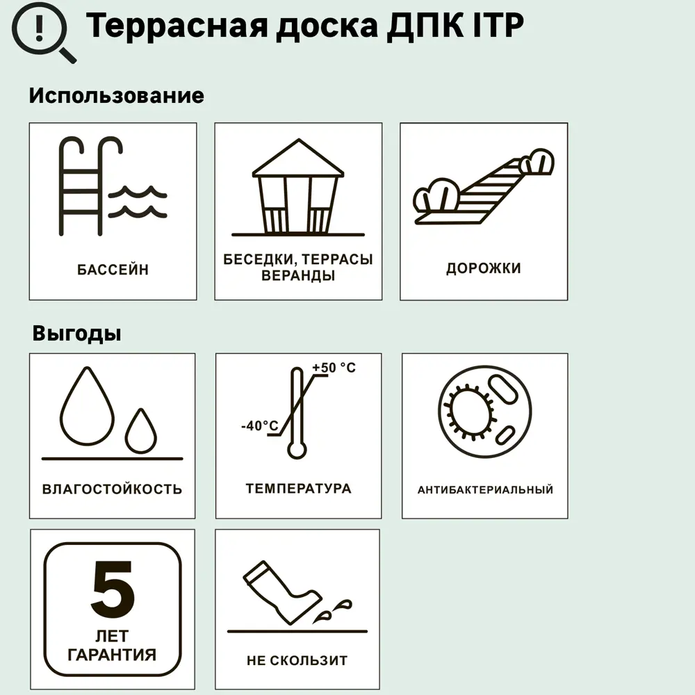 Террасная доска ДПК ITP цвет Венге 3000x162x26 мм вельвет 0.486 м² 82216040 STLM-2070236  - Вид №1