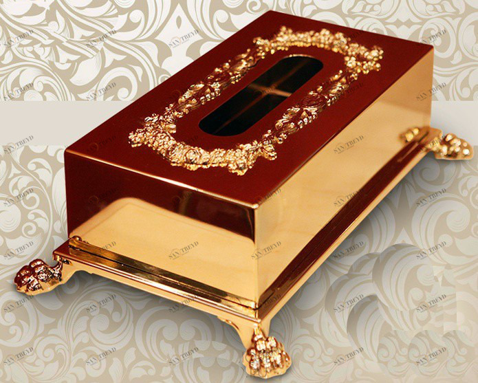 Контейнер для салфеток MIGLIORE Elizabetta ML.ELB-60.135.BR, бронза 