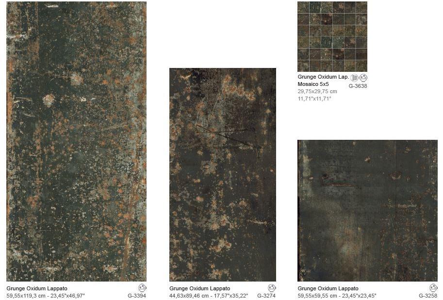 Aparici Настенная / напольная плитка из керамогранита с эффектом металла Grunge sun-id-1384227 - Вид №5