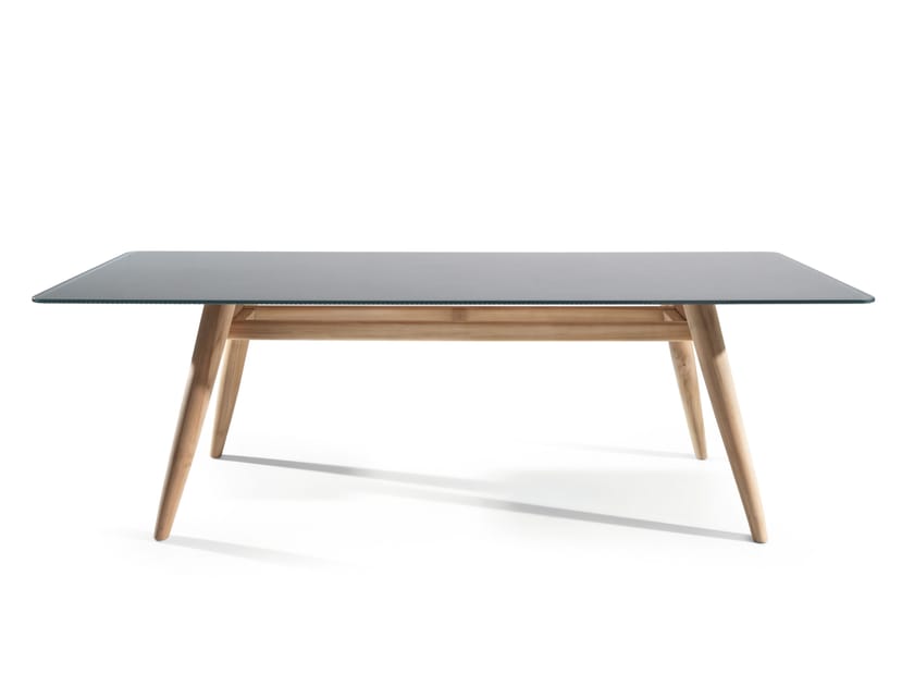 Прямоугольный стол с текстурированной стеклянной столешницей Gervasoni Gervasoni Outdoor ARCH-00098703