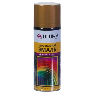 Краска аэрозольная Ultima цвет латунь металлическая