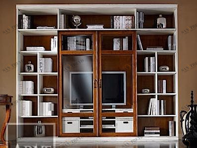 Arvestyle Книжный шкаф из массива дерева с подставкой под телевизор Vivre lux sun-id-1356060