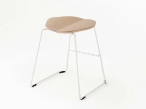 Ross Gardam Низкая саночная табуретка с подставкой для ног Duet