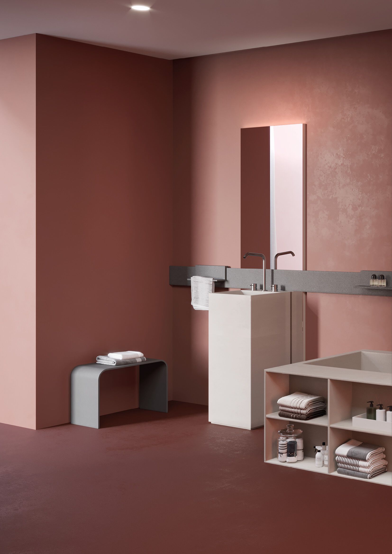 Табурет для ванной комнаты Corian® Acquapazza Corian ® elements ARCH-00027795 - Вид №2