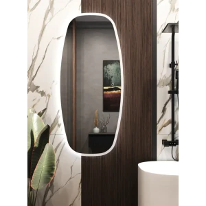 Зеркало для ванной Omega Glass Фантом SD52 с подсветкой 55x120 см прямоугольное