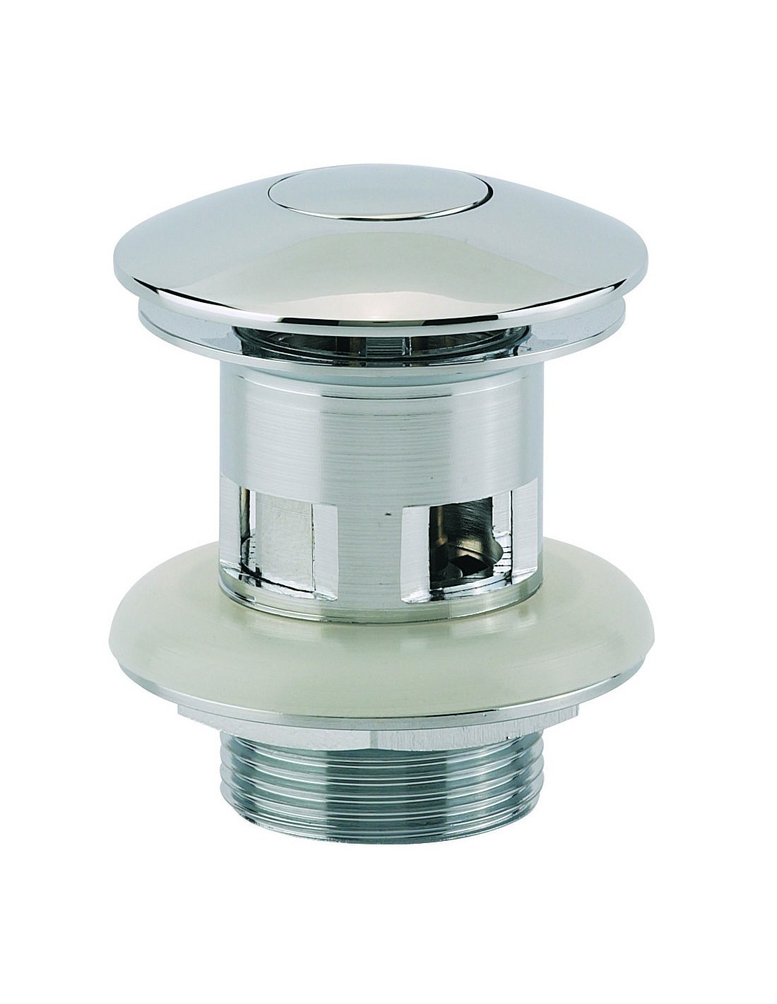 122000 000 00  Сифон Digiclic для умывальника с переливом, с фонарем, h. 55 мм, хром Valentin Хром 