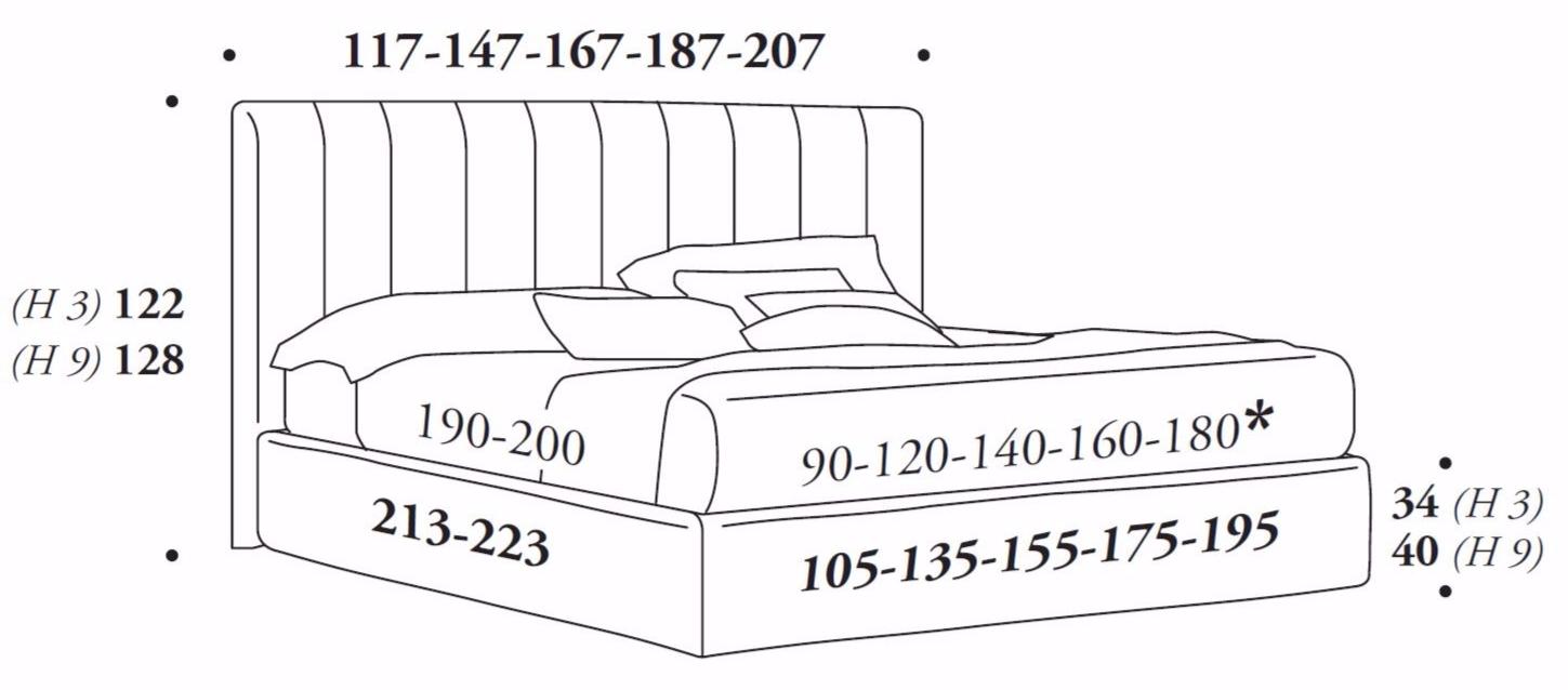 Felis Двуспальная кровать из ткани с мягким изголовьем Bed stories sun-id-1345951 - Вид №5