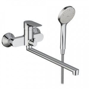 789500000 2 смеситель для ванны/душа с универсальным изливом 350 мм ручным душем Damixa Origin Evo