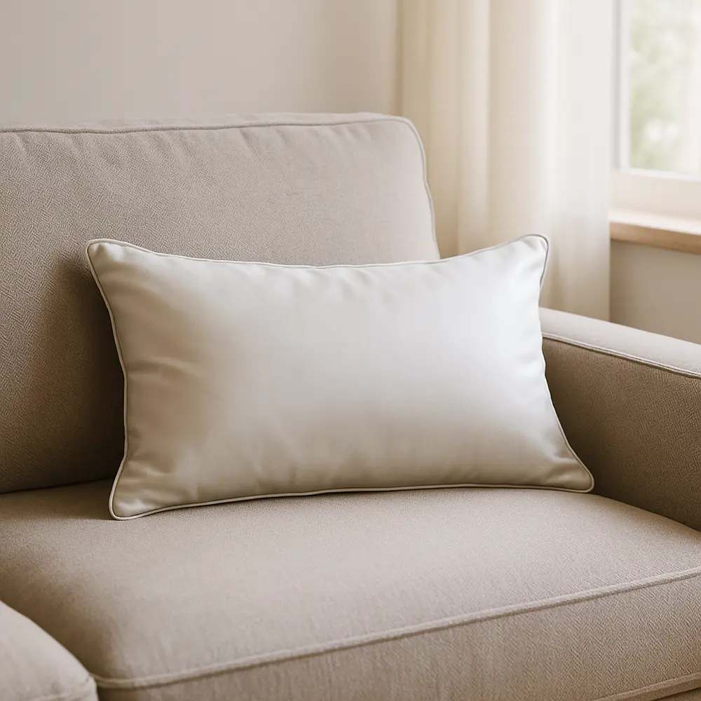 Левадия: декоративная подушка 30×50 см в бежевом бархате 89426329 Santreyd STLM-1584340