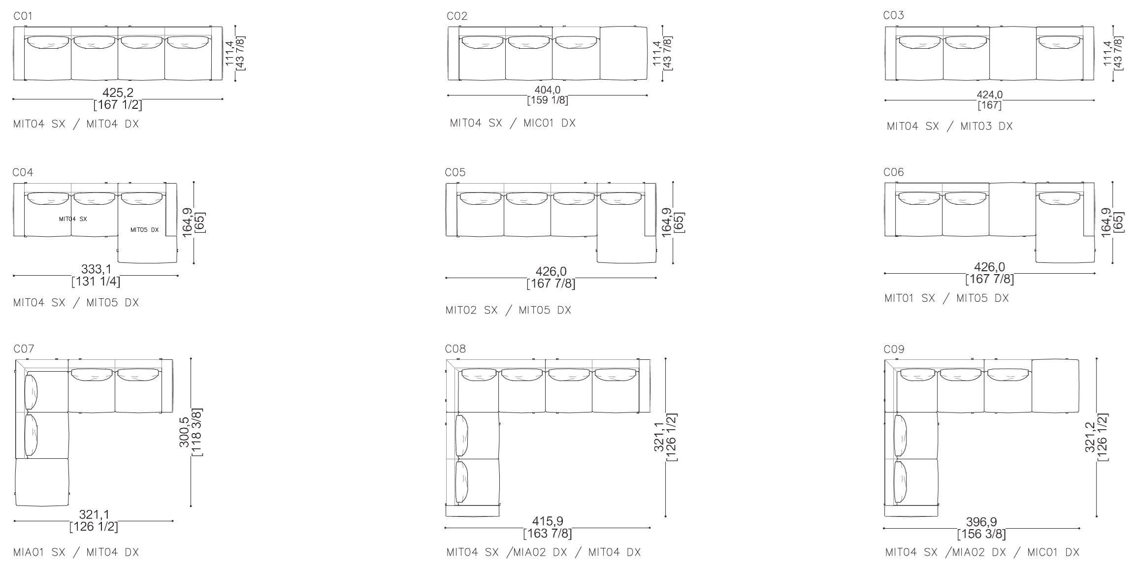 Съемный угловой диван Sicis Milton ARCH-00090126 - Вид №17