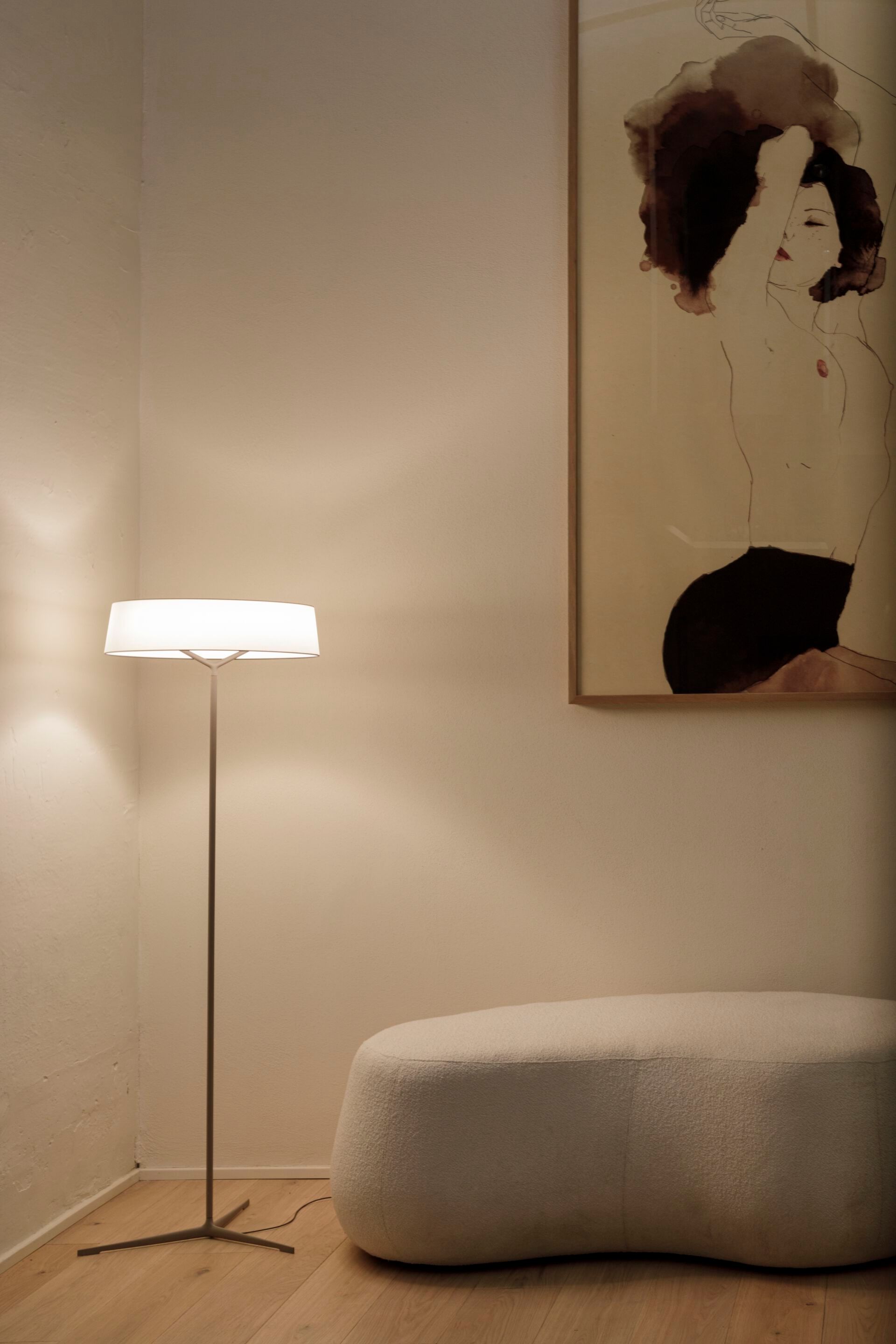 Металл и бумага светодиодный торшер Vibia шашки ARCH-00052377 - Вид №9