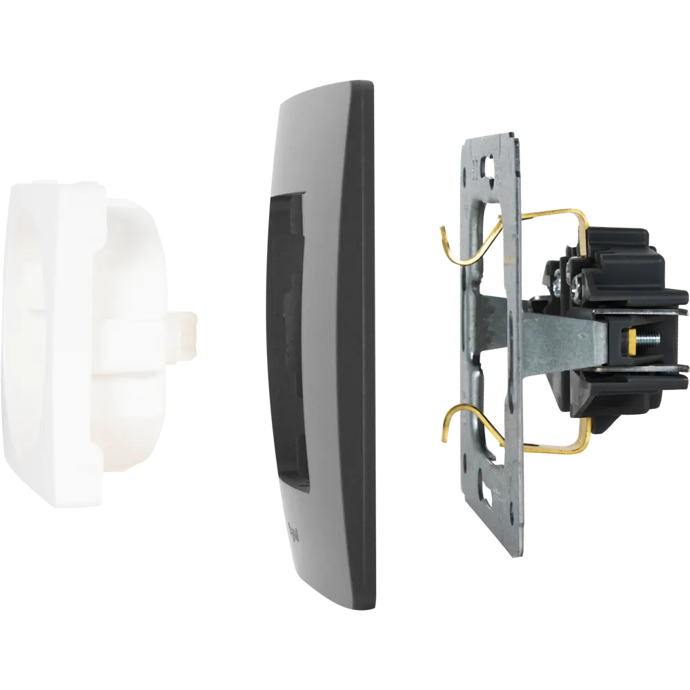 Рамка Legrand Etika для двух розеток в антрацитовом матовом исполнении 17367909 STLM-0008059 - Вид №3