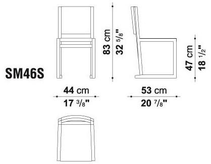 Maxalto Стул на санях из массива дерева Musa sun-id-1414169 - Вид №1