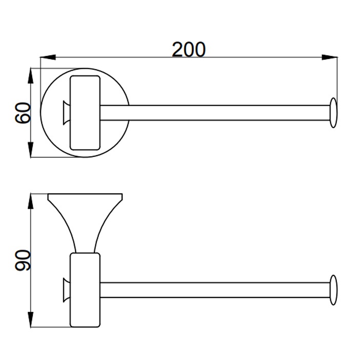 OA500801065 Держатель туалетной бумаги , бронза Webert Opera - Вид №1