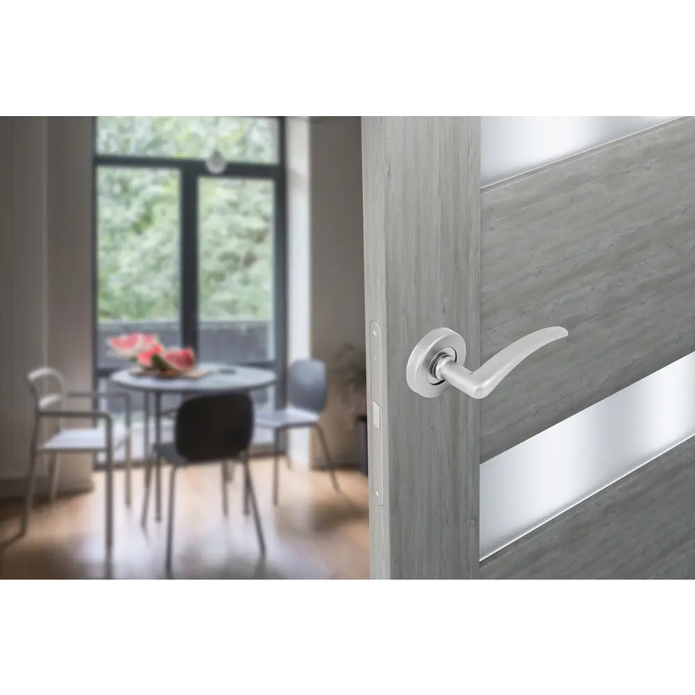 EDSON Дверная ручка на розетке E 015-S с анодированным покрытием 18743611 STLM-0012367 - Вид №6