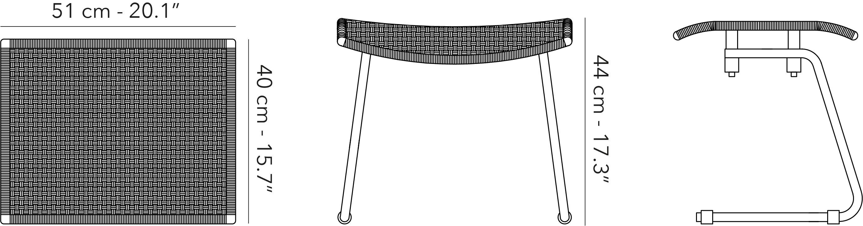 Веревочная Садовая подставка для ног Jardinico руки ARCH-00038913 - Вид №3
