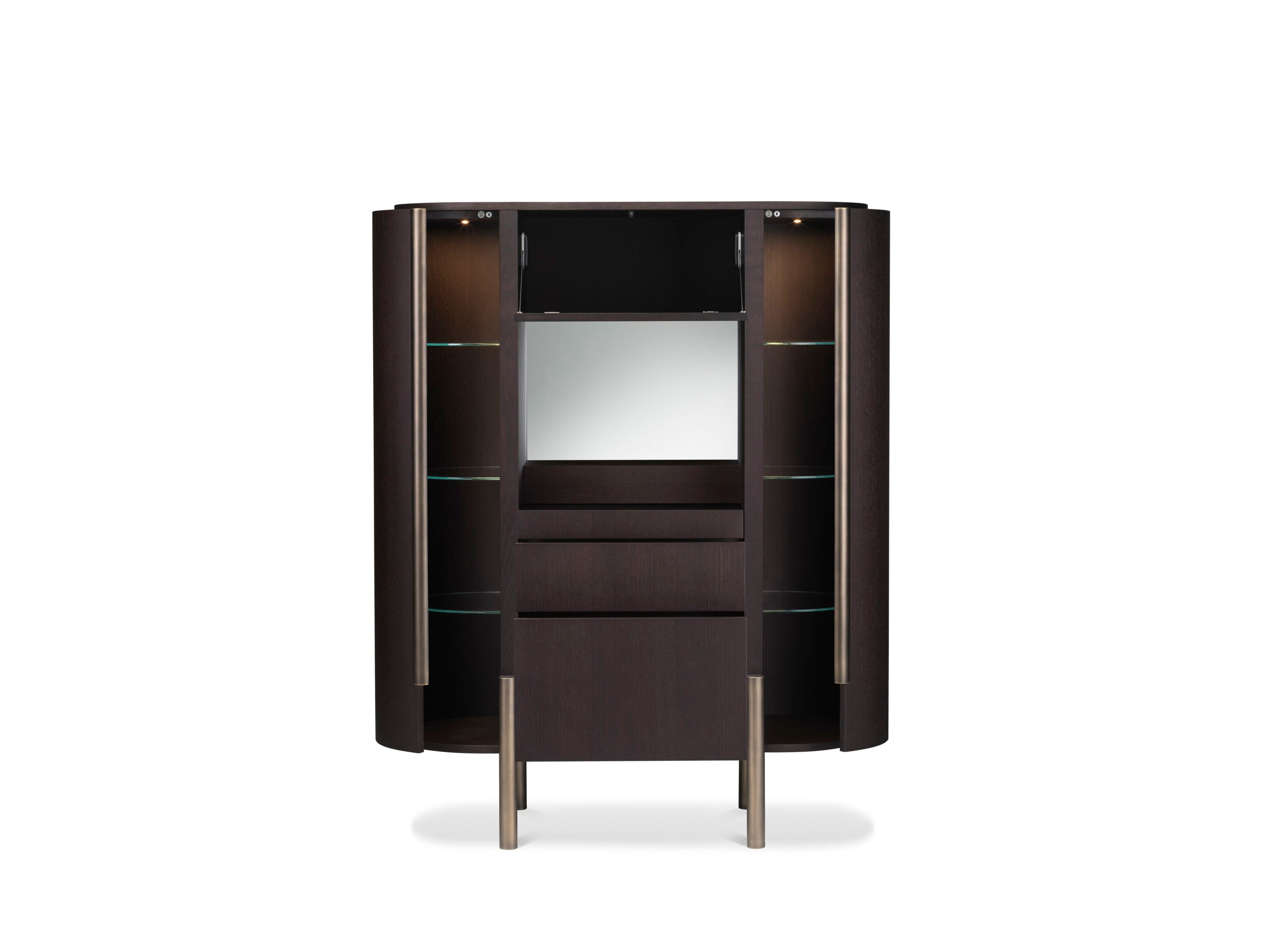 Дубовый барный шкаф со встроенным освещением GHIDINI1961 Тарантино ARCH-00138136 - Вид №2