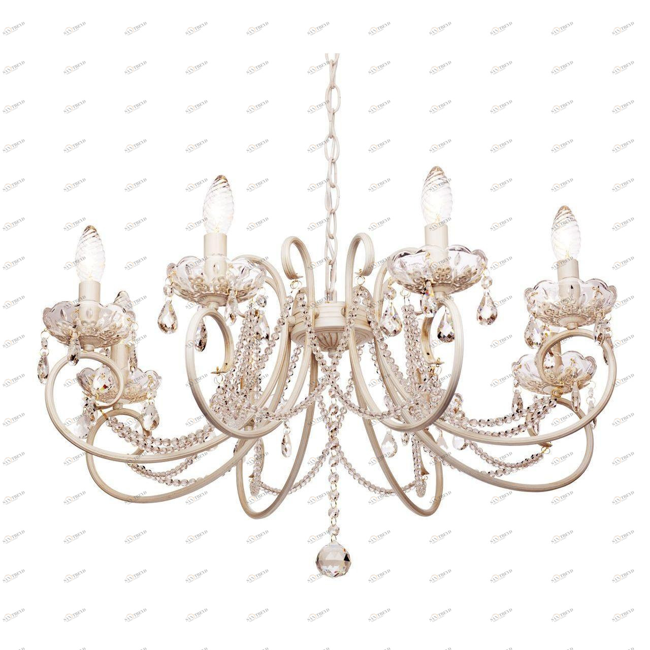Подвесная люстра Silver Light Laurita 260.51.8 SILVER LIGHT LAURITA 186001 Белый 