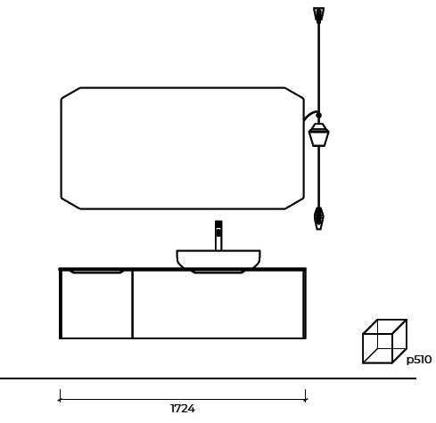 Cerasa Отдельная лакированная тумба под умывальник с ящиками Nerolab sun-id-1495510 - Вид №3