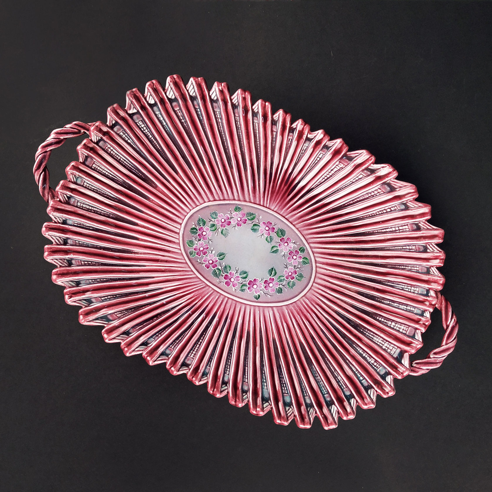 Хлебница (роспись) Розовые цветы PROVANSFAIENCE sun-id-994604 - Вид №3