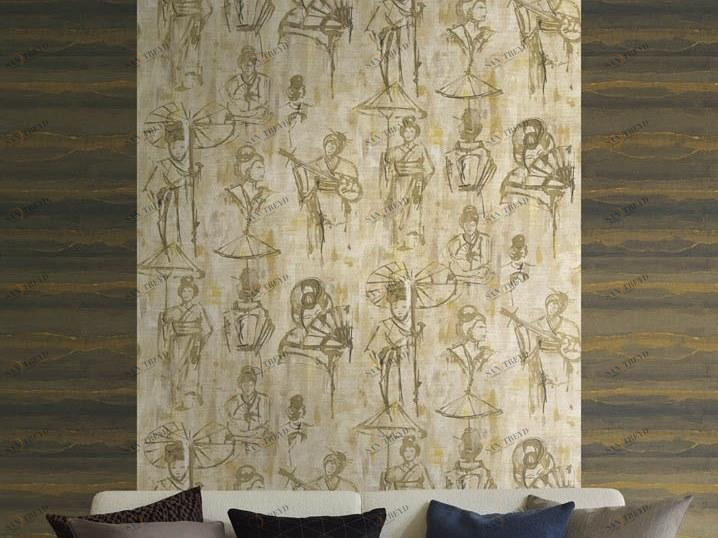 Jannelli&Volpi Обои из растительного волокна Jv 451 yumiko sun-id-1386794