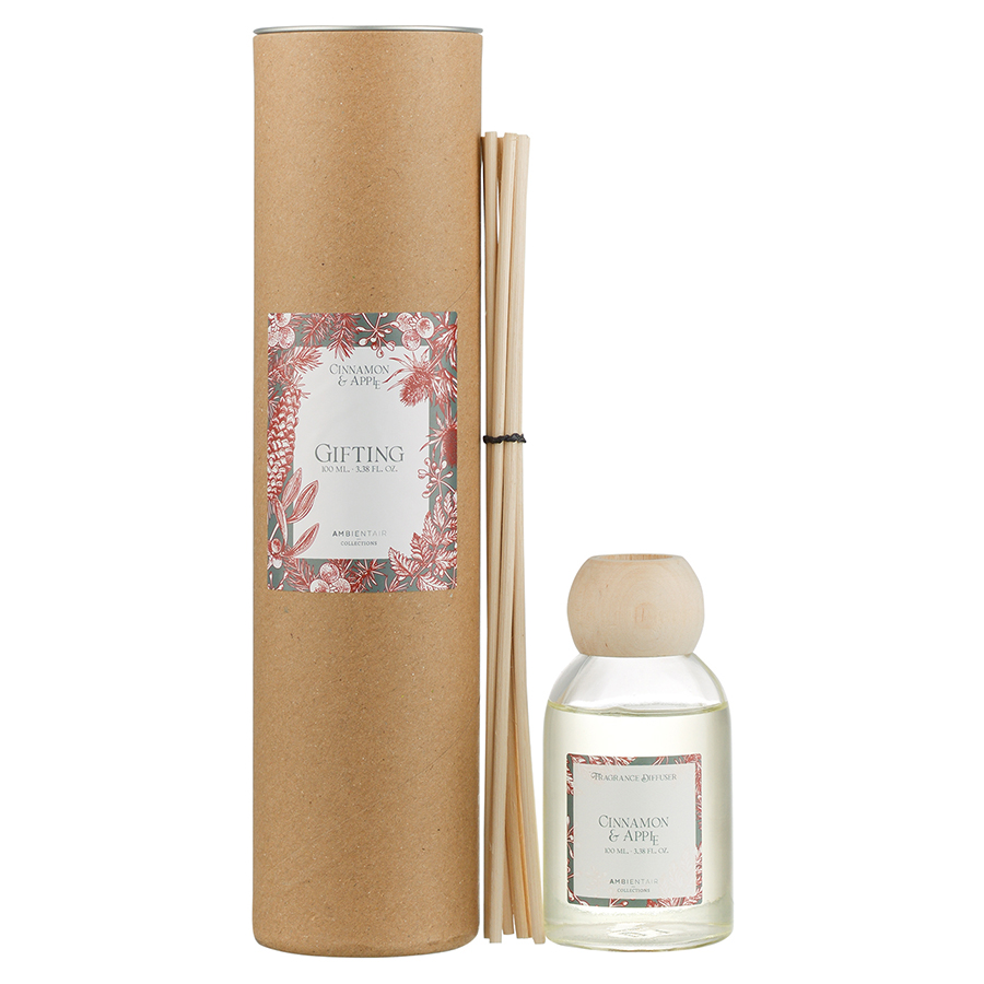 MK100MCTO Диффузор ароматический gifting, Корица и яблоко, 100 мл Ambientair 