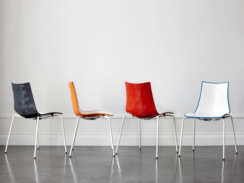 Стальной штабелируемый стул S-CAB Zebra ARCH-00065202 - Вид №1