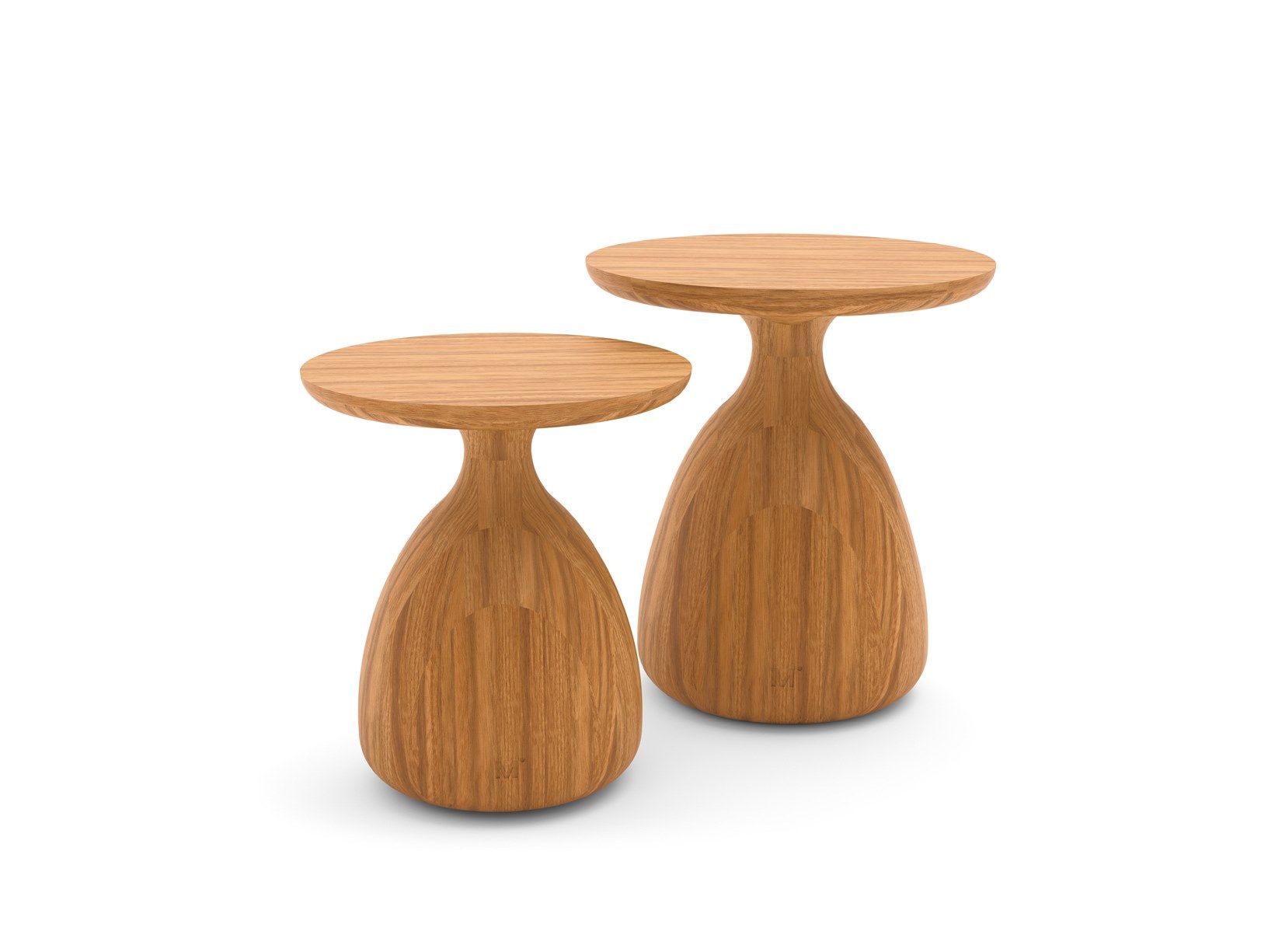 Деревянный круглый садовый журнальный столик MANUTTI Цуки ARCH-00101660 - Вид №4