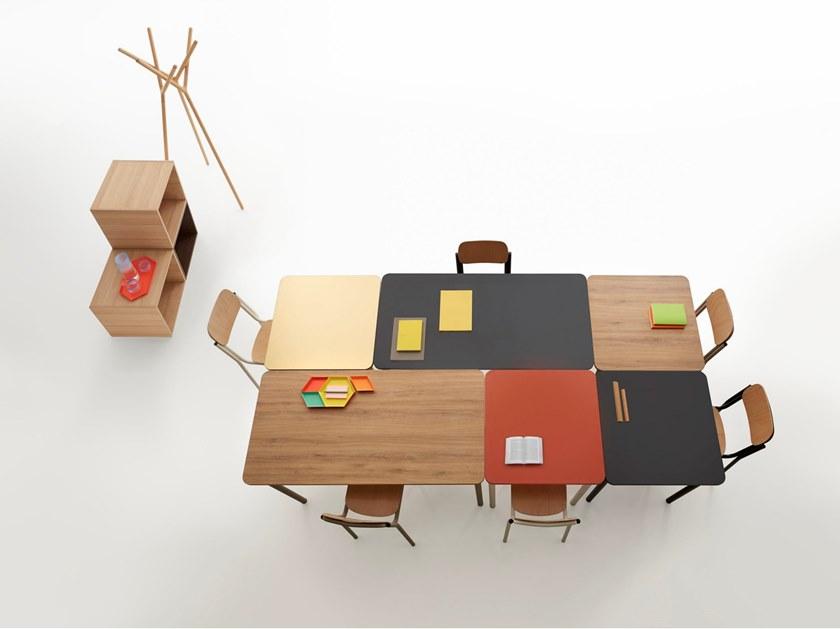 Manerba Прямоугольный деревянный стол Easy U2200f123/u2200f124 - Вид №1