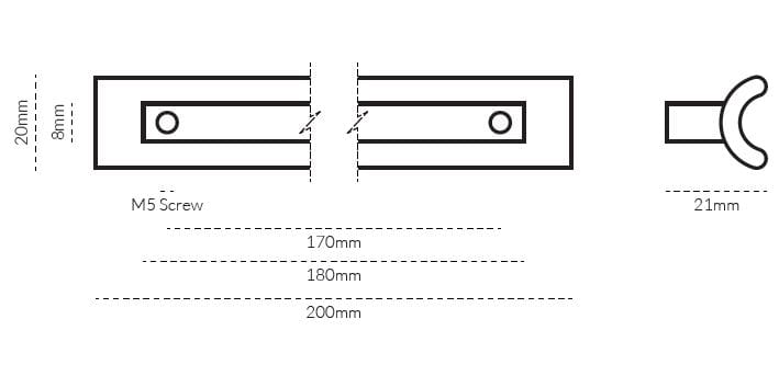 Латунная мебельная ручка Lo & Co Interiors Line Series ARCH-00028070 - Вид №26