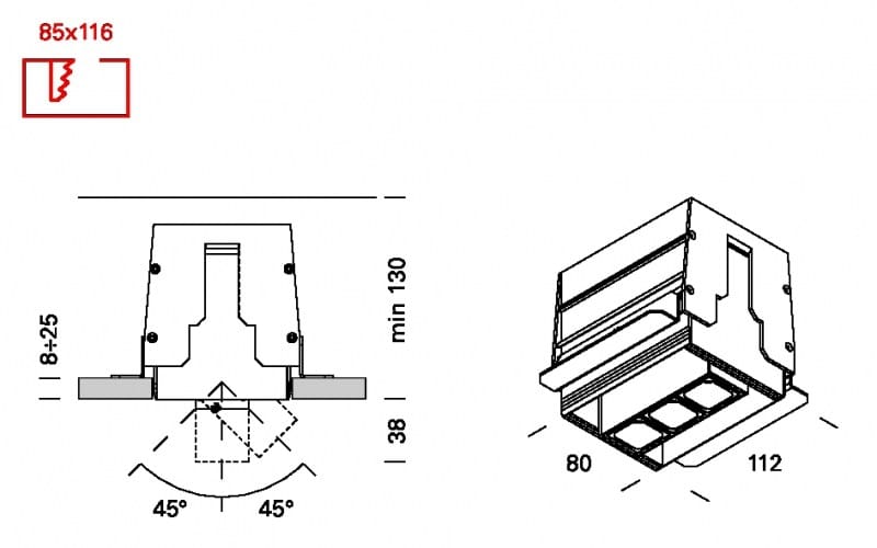 Многоступенчатый светодиодный прожектор Lucifero's рычаг ARCH-00066024 - Вид №5