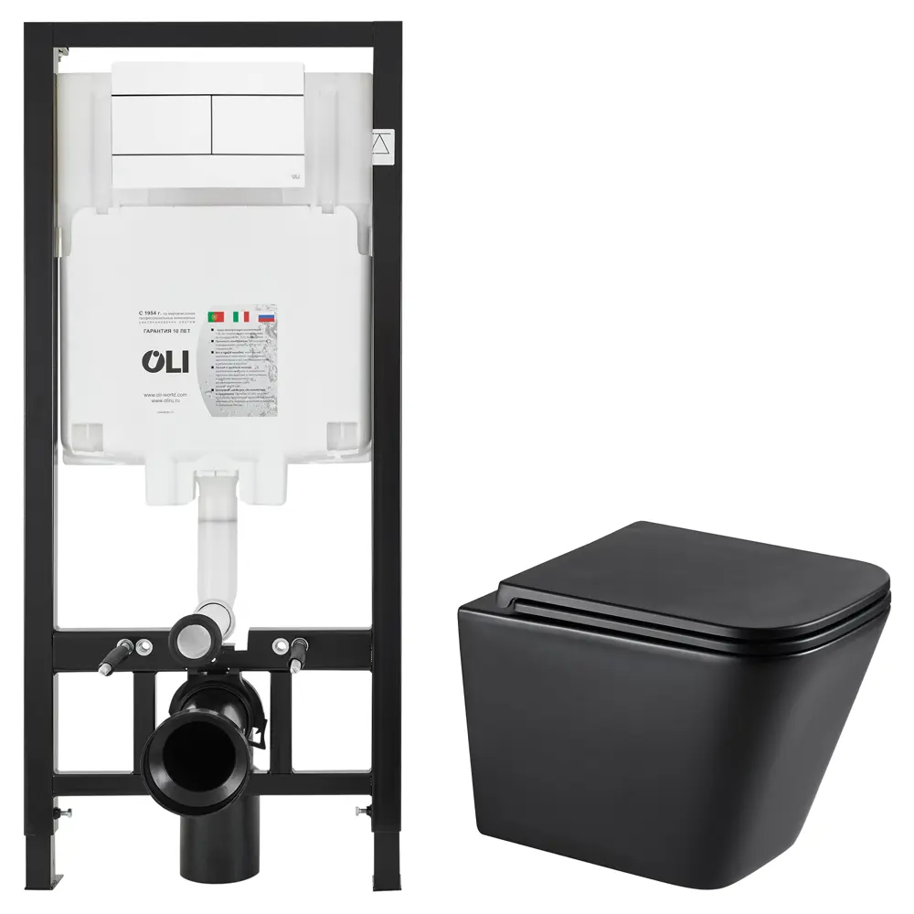 Комплект инсталляции Oli 80 Eco с безободковым унитазом Moneron 89445721 STLM-2019955