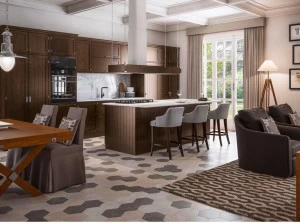 Caroti Модульная кухня с островом Via montenapoleone