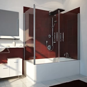 Шторка на ванну 90-100x160-170 GV-603B GUTEWETTER LUX PART