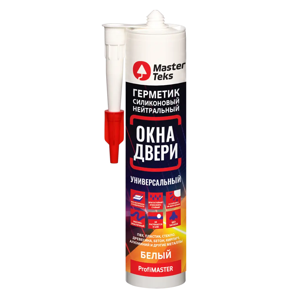 MASTERTEKS Силиконовый герметик для окон и дверей - универсальная защита от влаги 86408719 STLM-0068816