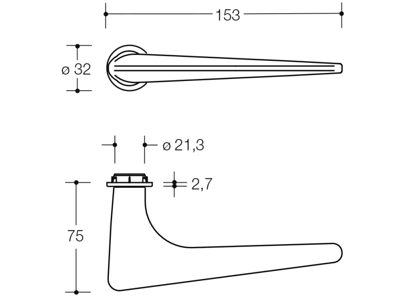 250PBMV02130 Свободно занятое множество HEWI Edition matt | Polyamid  - Вид №2