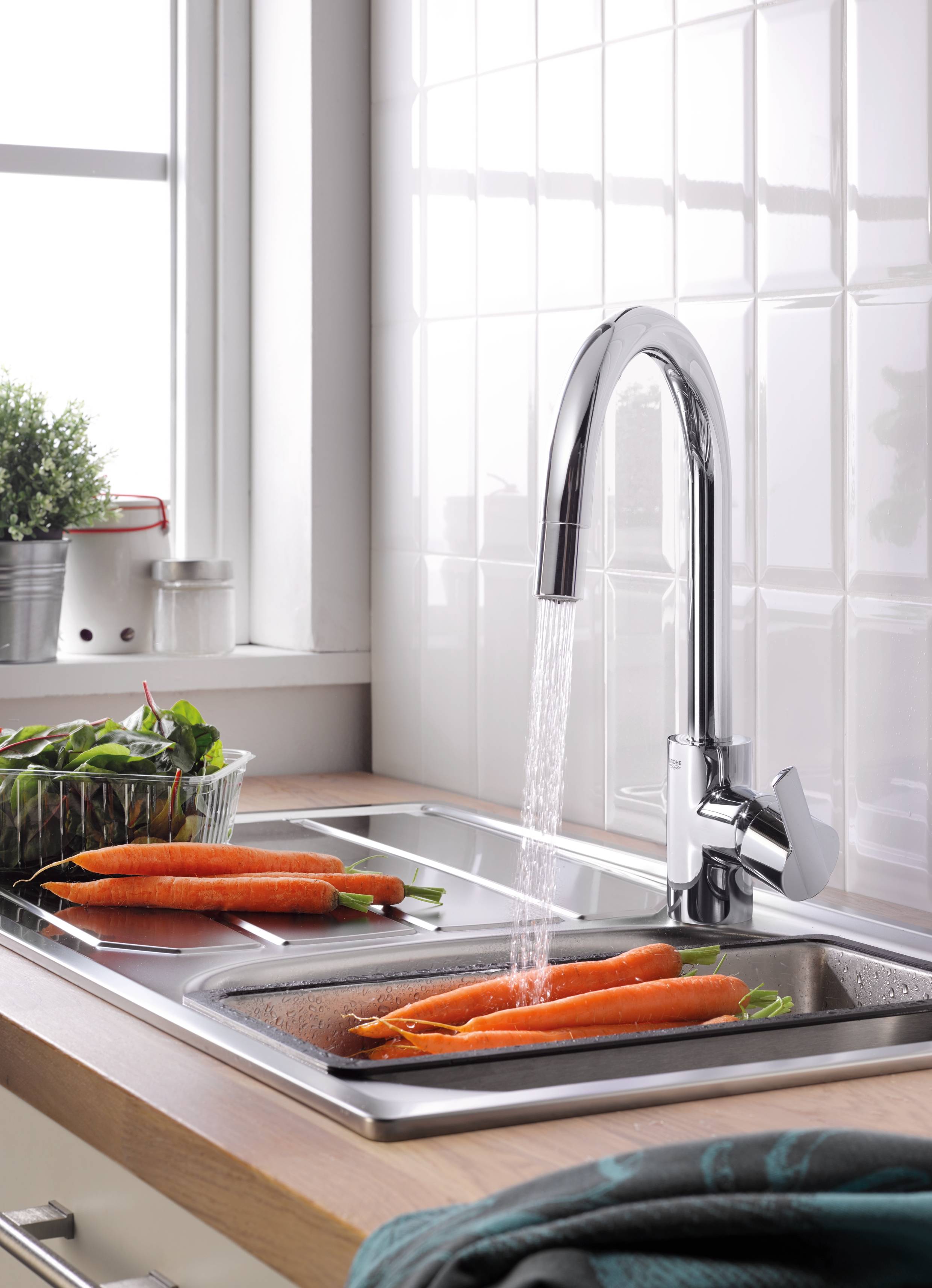 Смеситель для кухни GROHE Feel, хром (31486000) - Вид №1