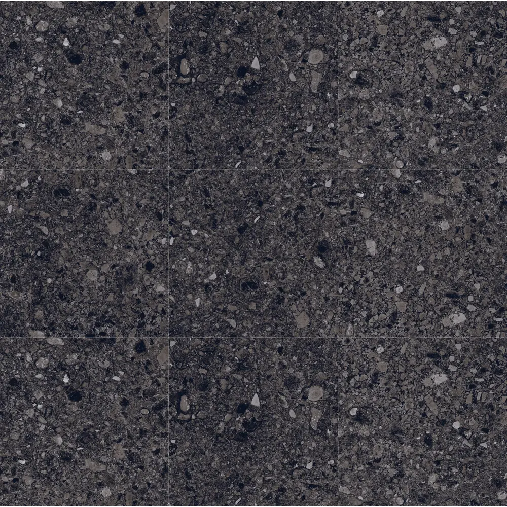Глазурованный керамогранит Stonella Dark 60x60 см 1.44 м² матовый цвет черный 89458745 STLM-2016711 Santreyd - Вид №2